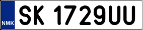 Truck License Plate